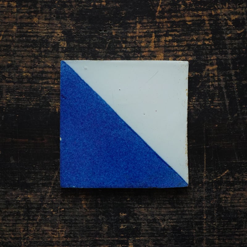 18世紀 オランダ デルフト幾何学文タイル / the Netherlands 18th C