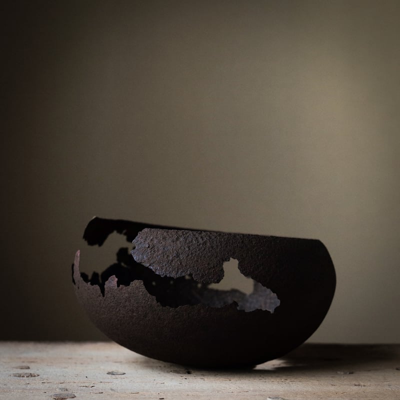 無地志野 銅鑼鉢陶片 桃山江戸初期 骨董 古美術 無地志野 銅鑼鉢