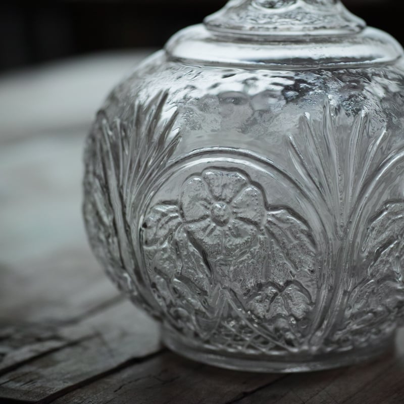 19世紀 スウェーデン 古い型吹きガラスのカラフェ / Sweden 19th C