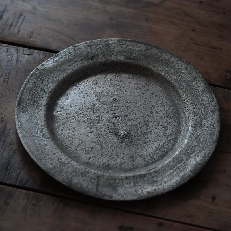 18世紀 イギリス ピューター皿 / Pewter Plate a / England 18t