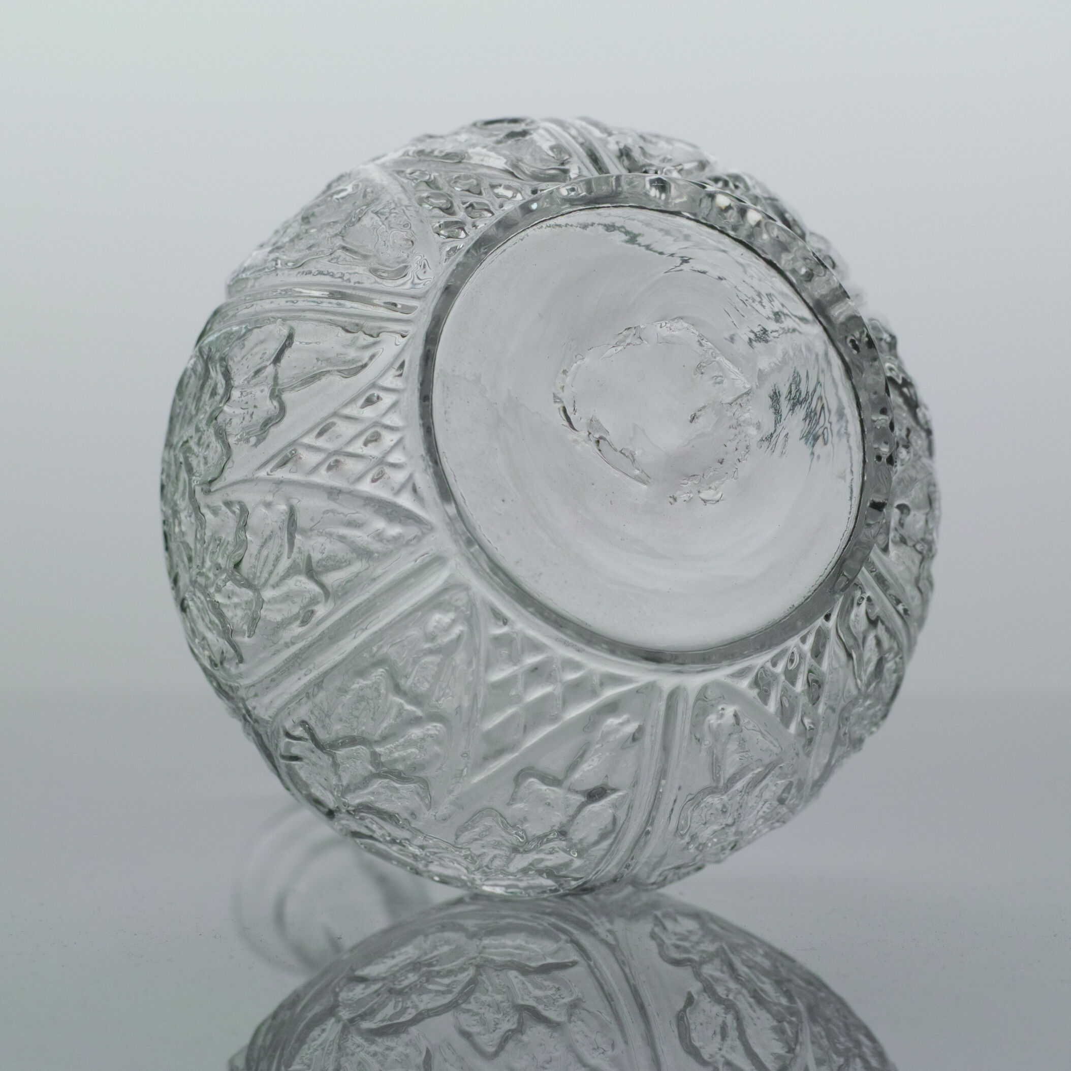 19世紀 スウェーデン 古い型吹きガラスのカラフェ / Sweden 19th C