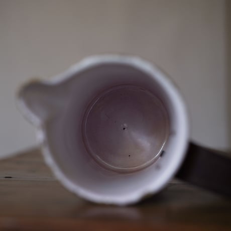 19世紀 南仏 ブリキ直し ファイアンス 番号入りピッチャー / Repaier Faience Piter / France 19th C.