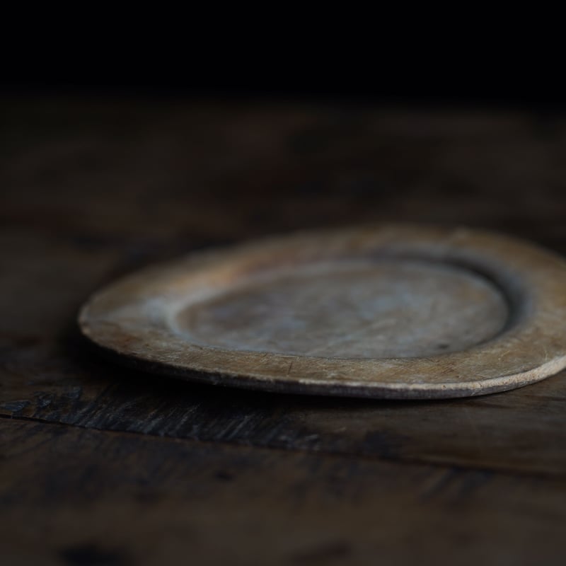 18世紀 スウェーデン木皿 / Swedish Wooden Rim Plate / Swed