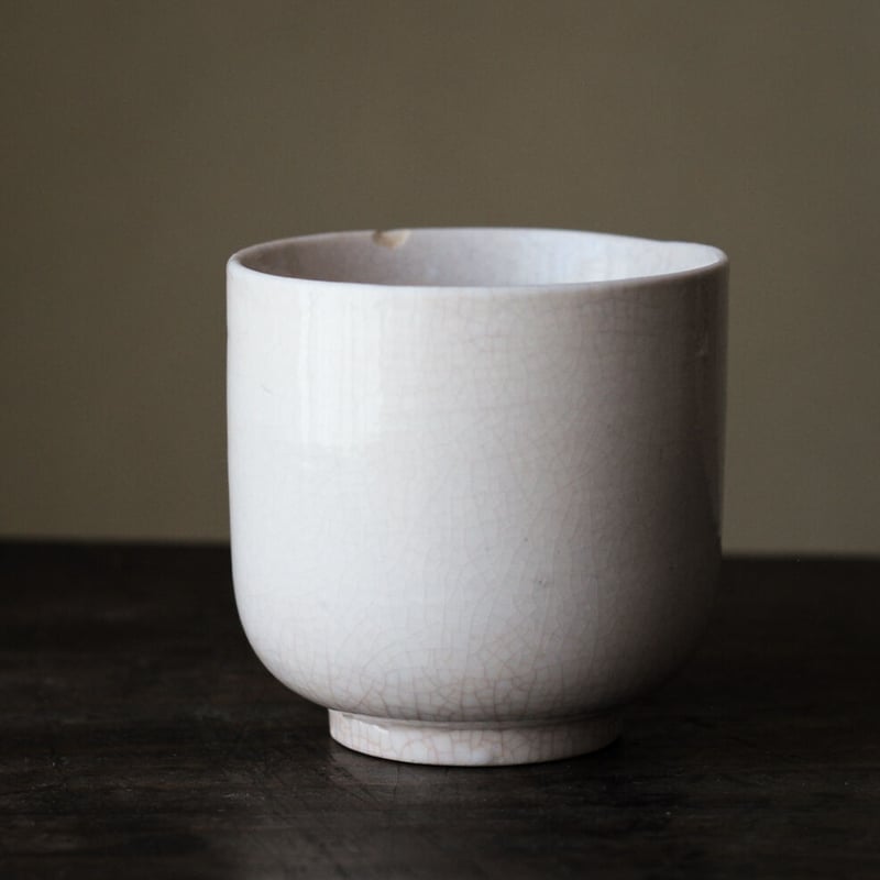 白薩摩無地筒型湯呑 / 江戸幕末 | tsuchika