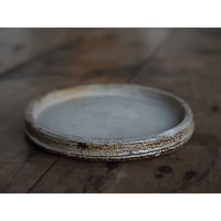 19-20世紀 南フランス 黄釉色絵輪花平皿 23.5cm / France 19-20th