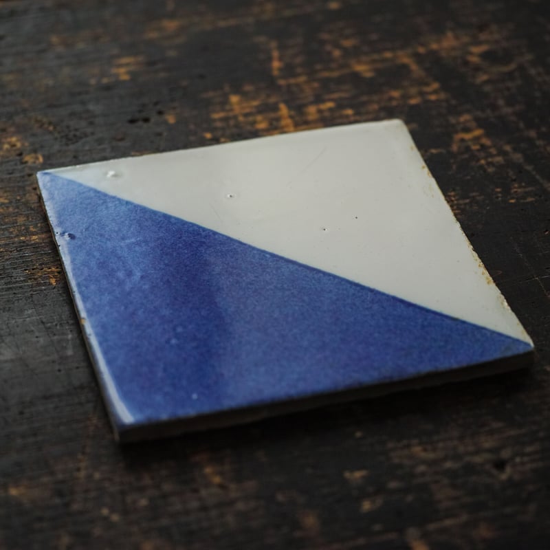 18世紀 オランダ デルフト幾何学文タイル / the Netherlands 18th C