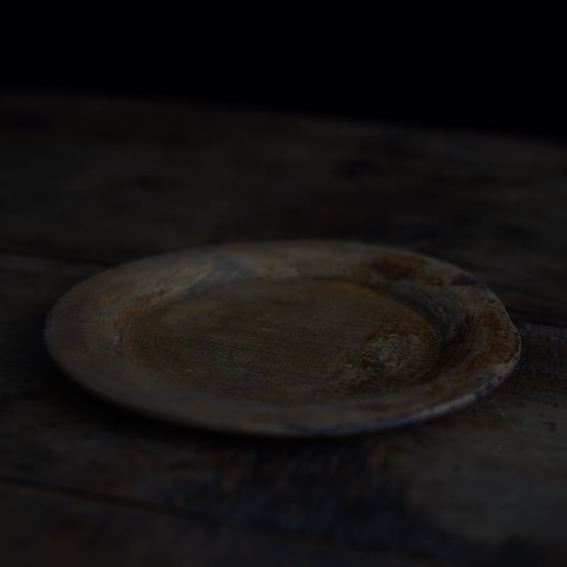 18世紀 スウェーデン木皿 / Swedish Wooden Rim Plate / Swe
