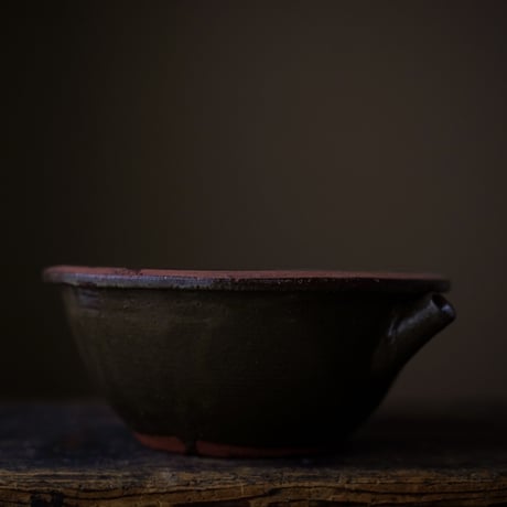 黒薩摩 苗代川焼 片口鉢 / Kurosatsuma Naeshirogawa-ware / 日本 明治-大正頃