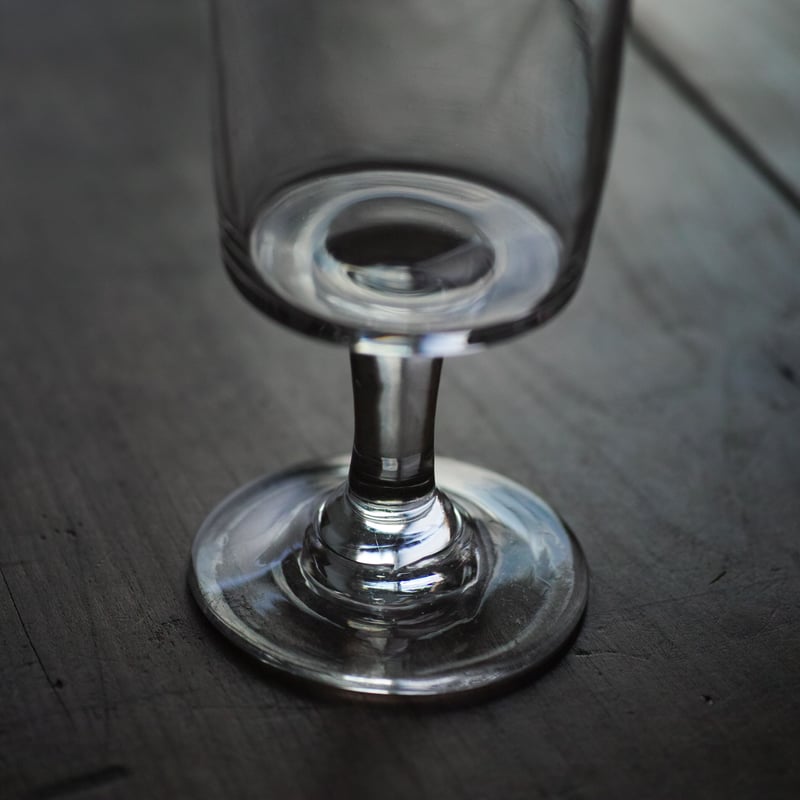 19世紀 フランス 手吹きガラスのビストログラス / Bistro Glass / 19th
