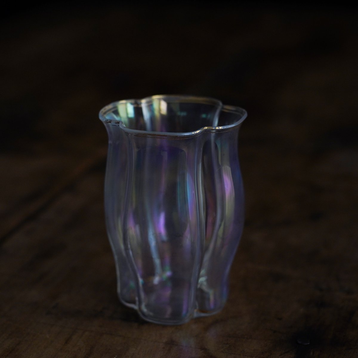 19世紀 オーストリア ロブマイヤー 四つ葉型 金彩グラス / Lobmeyr Quatrefoil Glass / Austria 19th C.