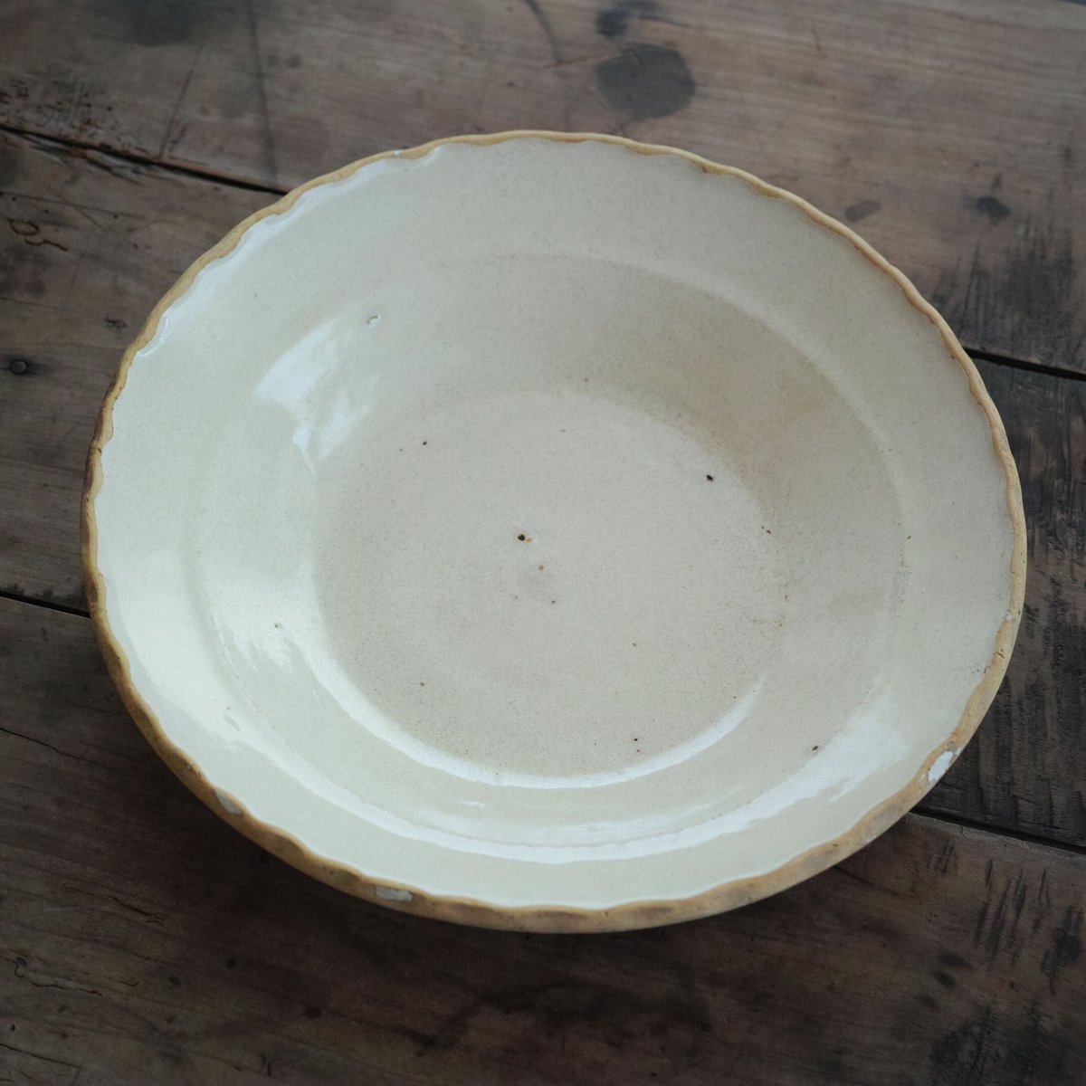 送料込　マヨリカ陶器　猪　アンティーク　骨董　大皿 オーバル皿 26cm OVL050 マヨリカ焼き イタリア陶器 レモン柄
