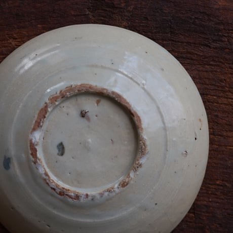 18世紀 波佐見 くらわんか 染付唐草文皿 / Hasami Ware Kurawanka Plate / 日本 江戸期
