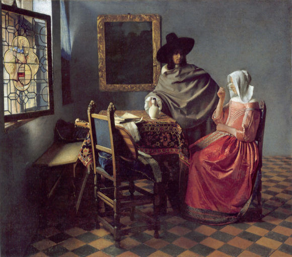 17世紀 古手のデルフトタイル 幾何学文 / the Netherlands 17th C.