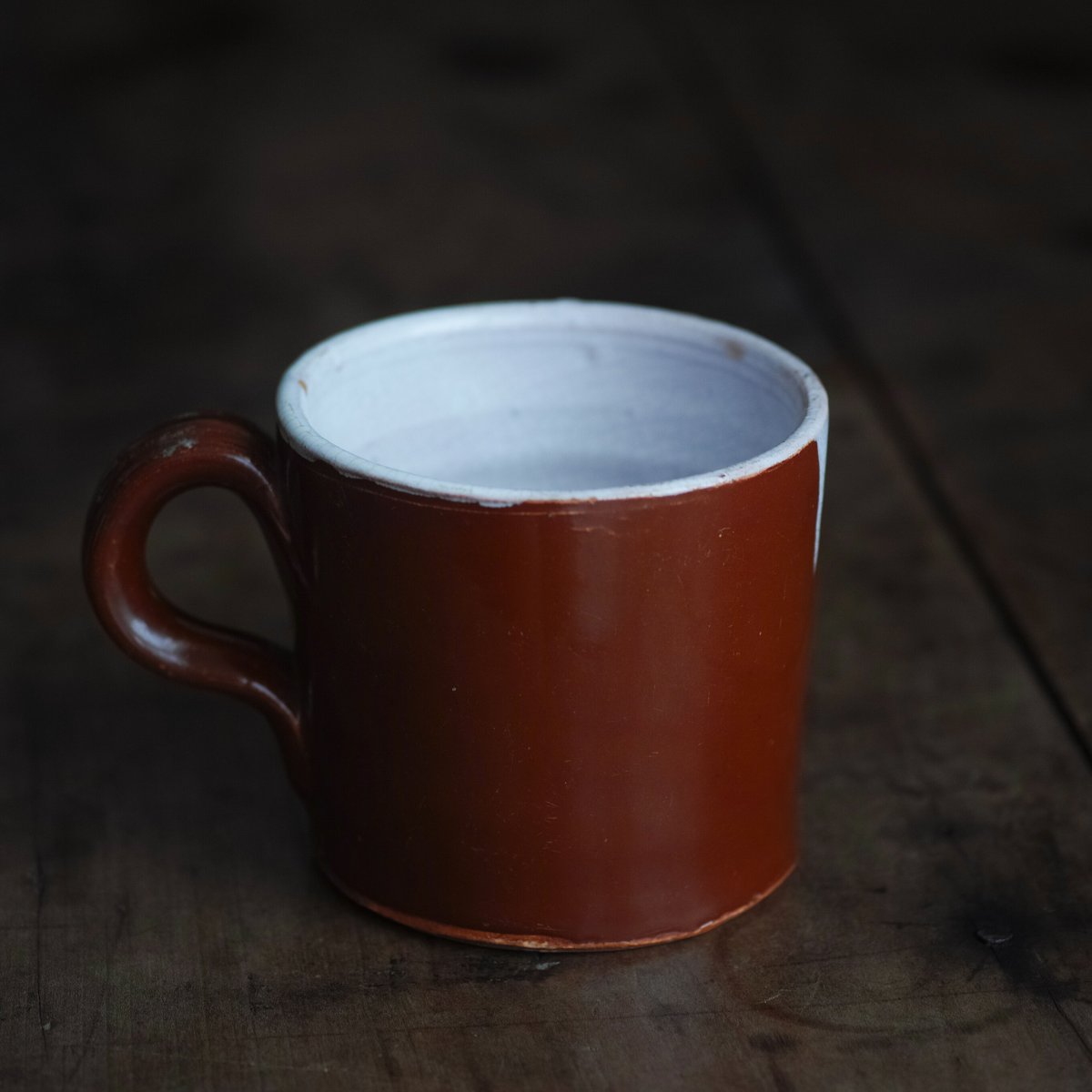 19世紀 キュノワール チョコレートブラウンの肌が美しいマグカップ