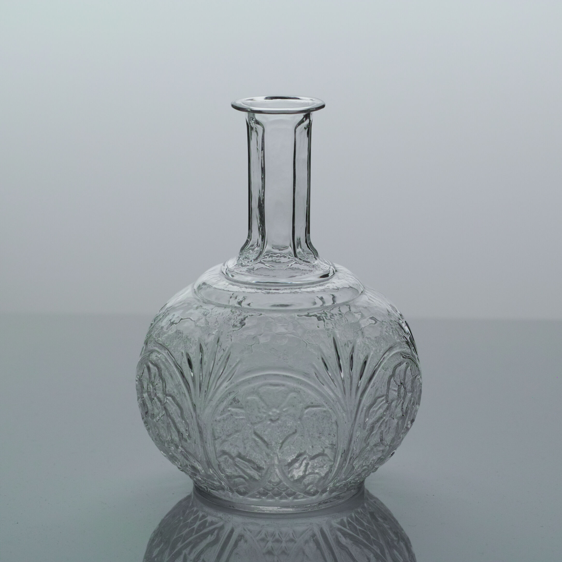 19世紀 スウェーデン 古い型吹きガラスのカラフェ / Sweden 19th C