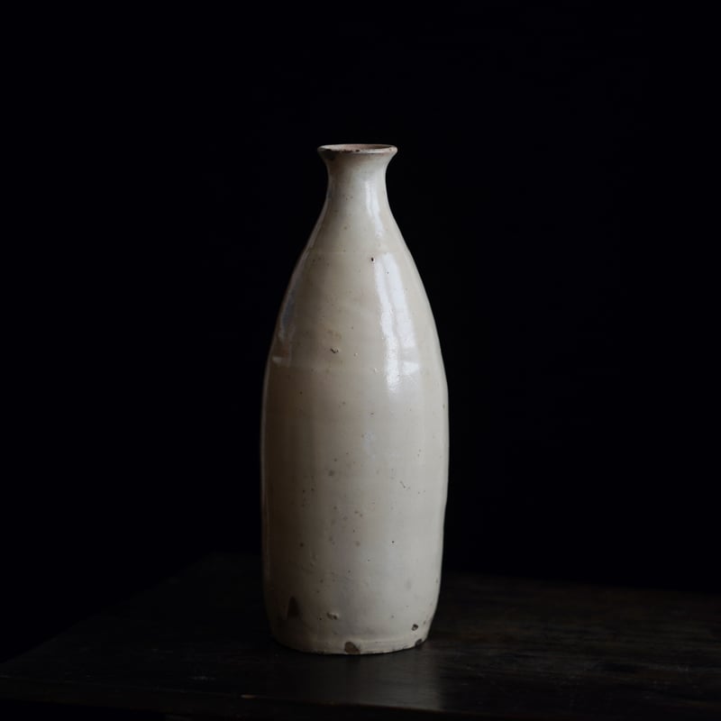 白丹波徳利 / White Tanba Ware Sake Bottle / 江戸後期-日本