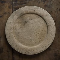 18世紀 スウェーデン木皿 / Swedish Wooden Rim Plate / Sweden 18th C. / e