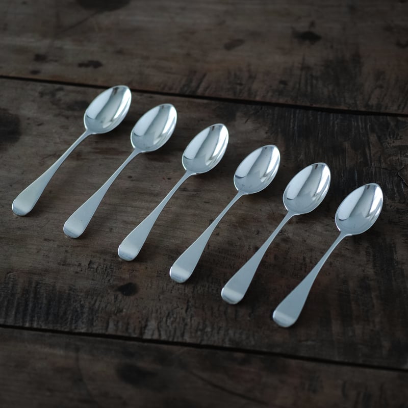19世紀 イギリス 純銀ティースプーン / Solid Sterling Silver 19世紀 イギリス 純銀ティースプーン / Solid Sterling Silver