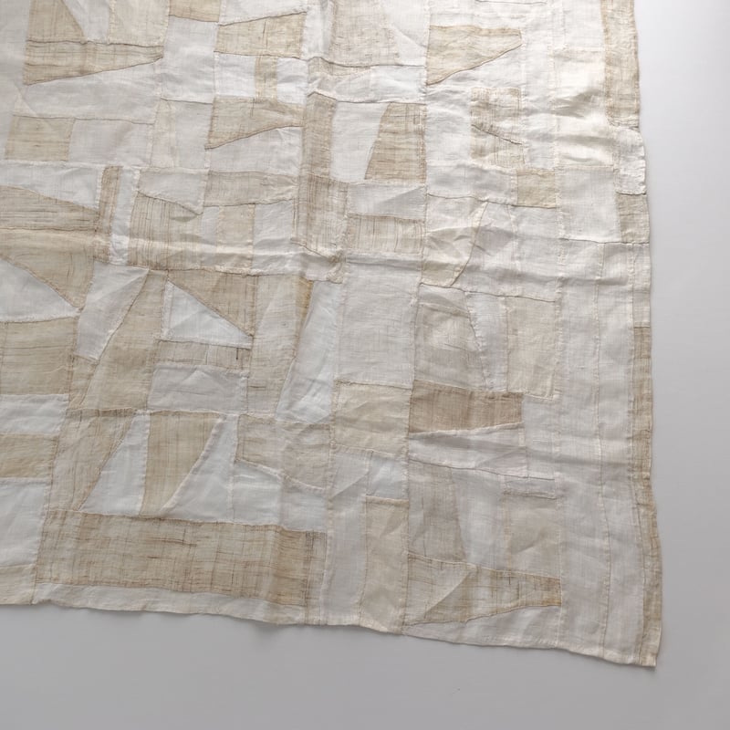 朝鮮王朝 李朝 褓子器 ポシャギ 苧麻 手縫い パッチワーク105×107