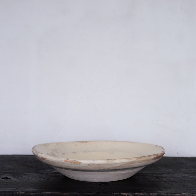 イタリア　プーリア　皿　アンティーク 19世紀南イタリア プーリア白錫釉皿 / Italia 19th C. | tsuchika