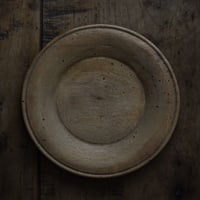18世紀 スウェーデン木皿 ワイドリム 厚手 / Swedish Wooden Wide Rim Plate / Sweden 18th C. / a