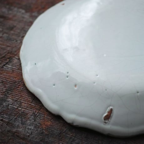 18世紀 フランス ファイアンス白錫釉色絵皿 / Faience Plate / France 18th C.
