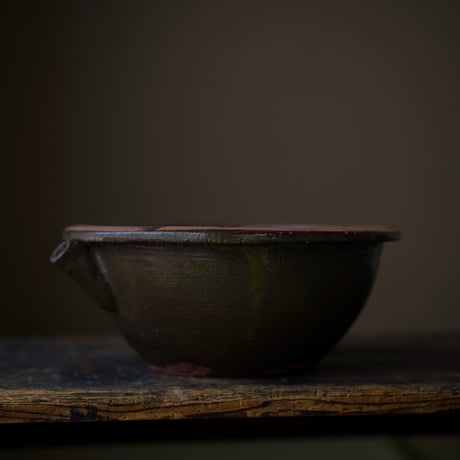黒薩摩 苗代川焼 片口鉢 / Kurosatsuma Naeshirogawa-ware / 日本 明治-大正頃