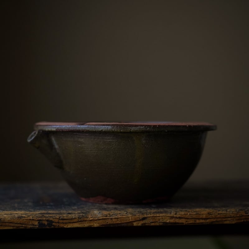 黒薩摩 苗代川焼 片口鉢 / Kurosatsuma Naeshirogawa-ware /