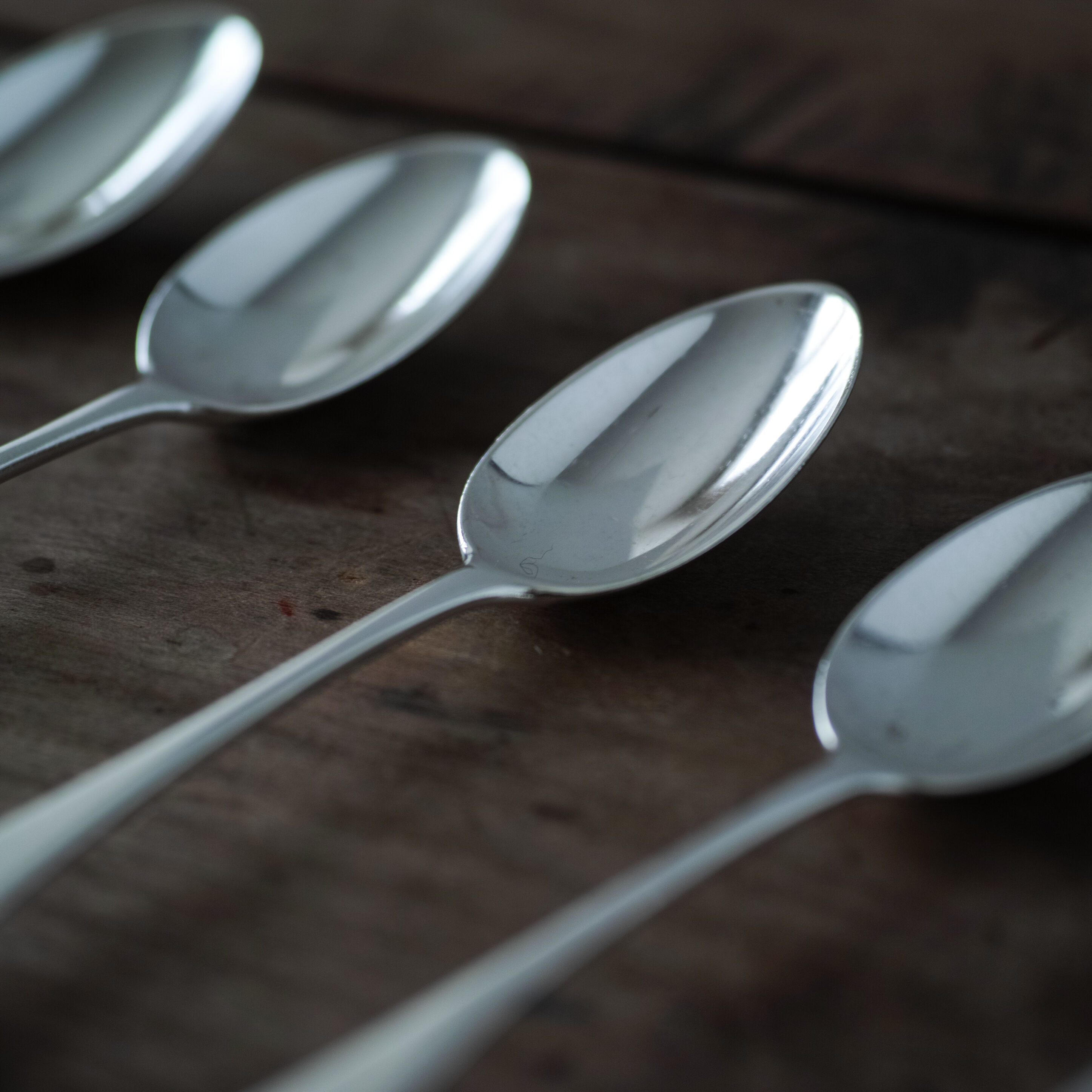 19世紀 イギリス 純銀ティースプーン / Solid Sterling Silver Tea