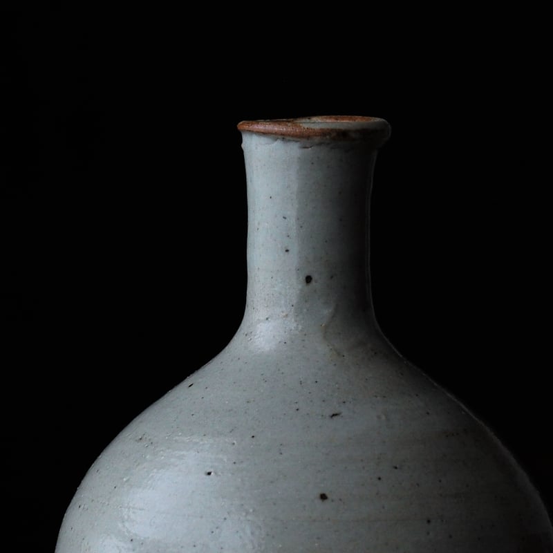 古砥部北川毛無文土灰釉徳利 / 江戸中期 | tsuchika