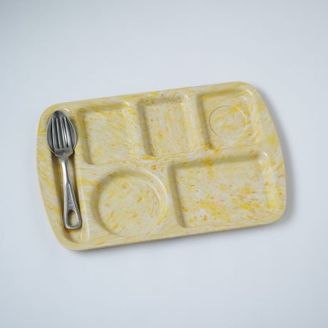 アメリカの学校で使用されていたランチプレート / Prolon Ware / Melamin Plate / United States 1970s  / D