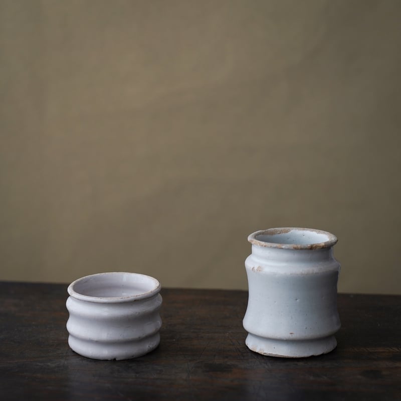 特別出品 デルフト 軟膏容器 白釉小壷 阿蘭陀 古物 古道具 アンティーク 特別出品 デルフト 軟膏容器 白釉小壷 阿蘭陀 古物 古道具