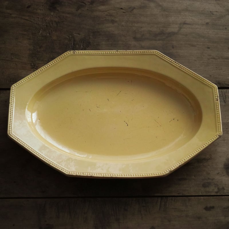 オクトゴナル オーバルプレート イギリスアンティーク 19世紀フランス ミントン オクトゴナル オーバルプレート イギリスアンティーク 19世紀