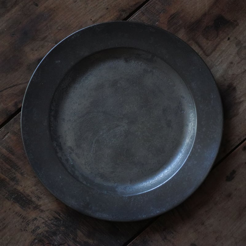 18世紀 イギリス ピューター皿 / Pewter Plate b / England 18t 18世紀 イギリス ピューター皿 / Pewter Plate b / England 18t