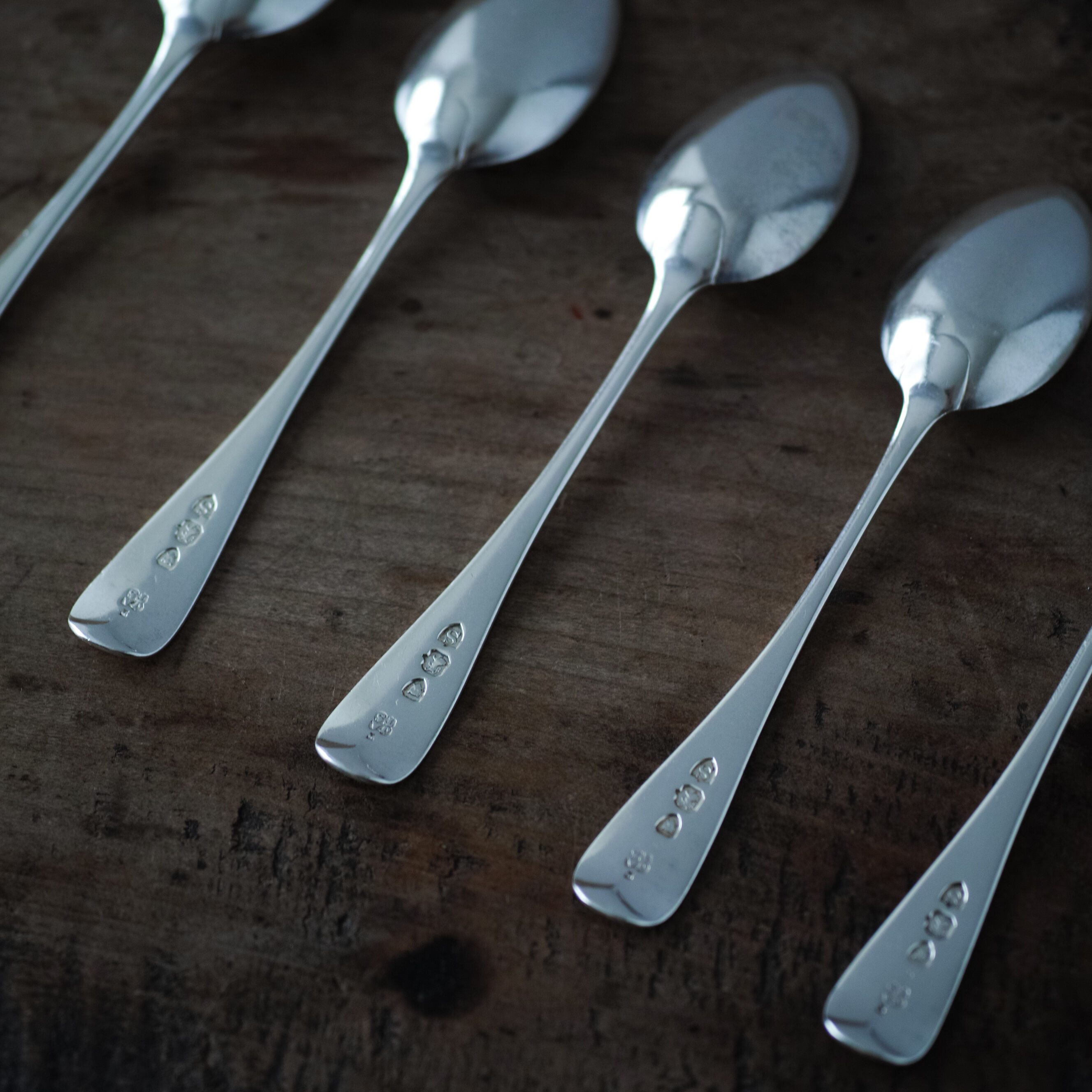 19世紀 イギリス 純銀ティースプーン / Solid Sterling Silver Tea