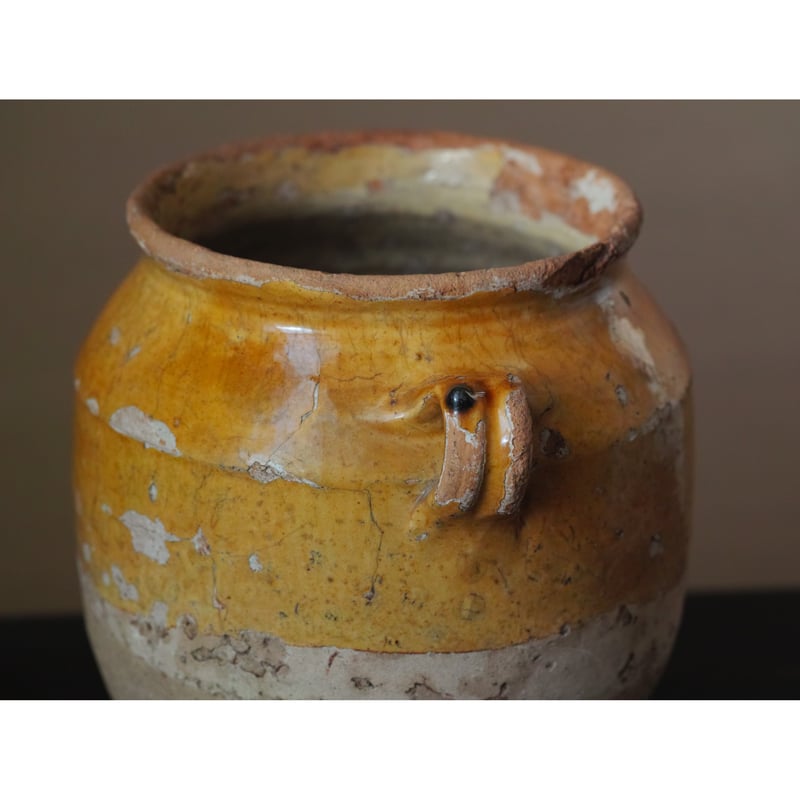 黄釉保存壺 / 南フランス19c | tsuchika