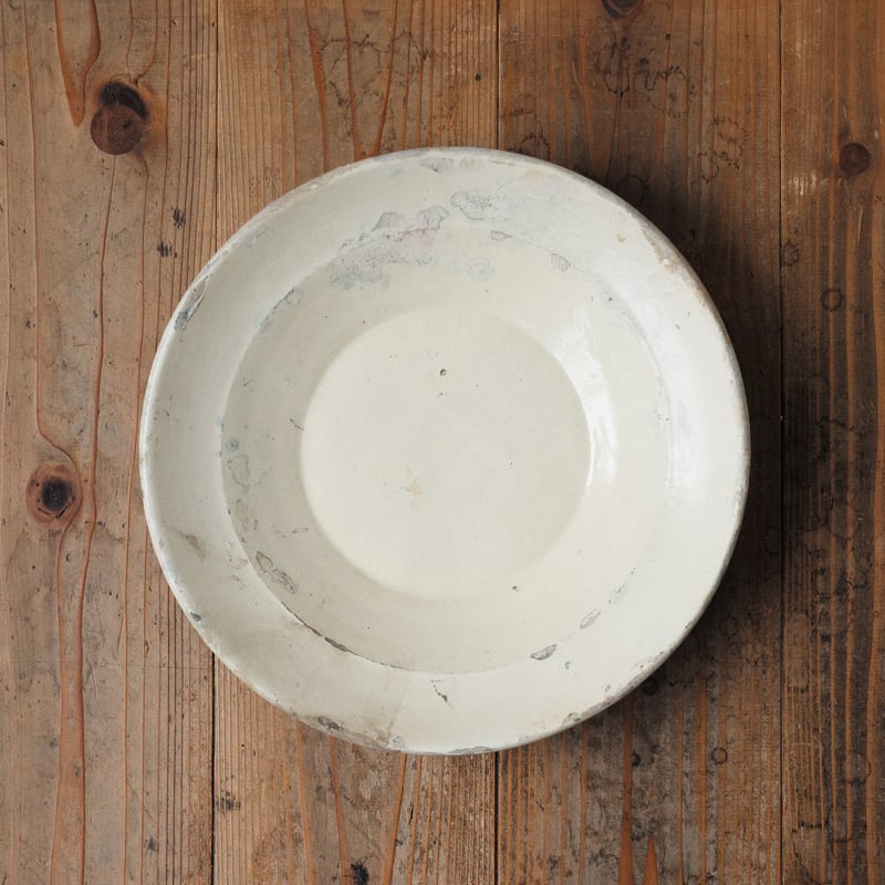古器　南イタリア 19世紀南イタリア プーリア白錫釉皿 / Italia 19th C. | tsuchika