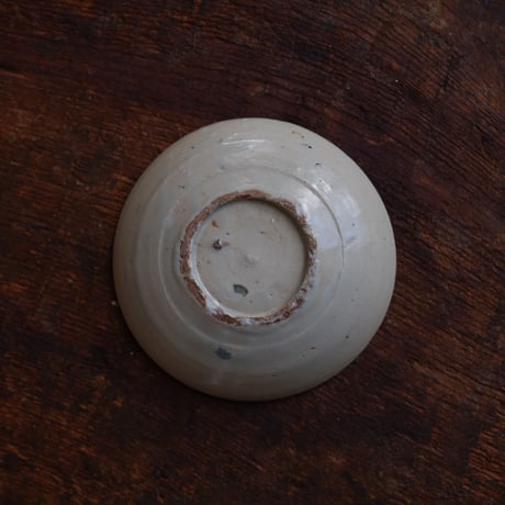 18世紀 波佐見 くらわんか 染付唐草文皿 / Hasami Ware Kurawanka Plate / 日本 江戸期