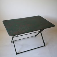 19世紀 フランス ビストロで使われていた アイアン フォールディング テーブル / Bistro Table / France 19th C.