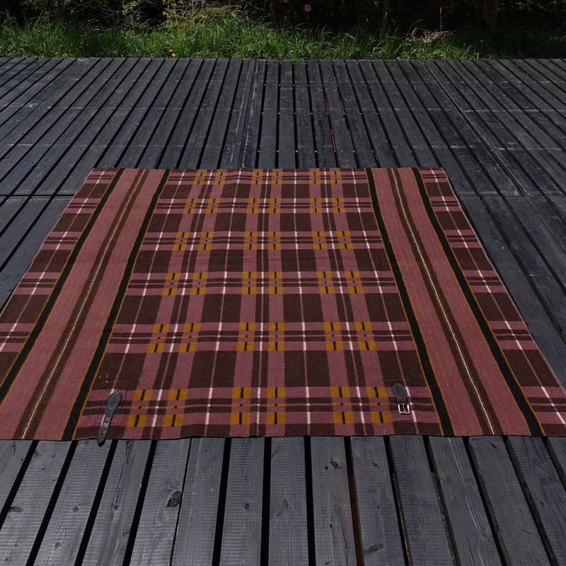 【新品未使用品】ホースブランケット1/2 mustard×red ホースブランケット / Horse Blanket / United States 1900c