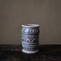 17世紀前半　オランダ　デルフトタイル　アイリスの紋章 17世紀前半 オランダ デルフトタイル アイリスの紋章