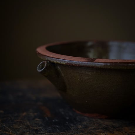 黒薩摩 苗代川焼 片口鉢 / Kurosatsuma Naeshirogawa-ware / 日本 明治-大正頃