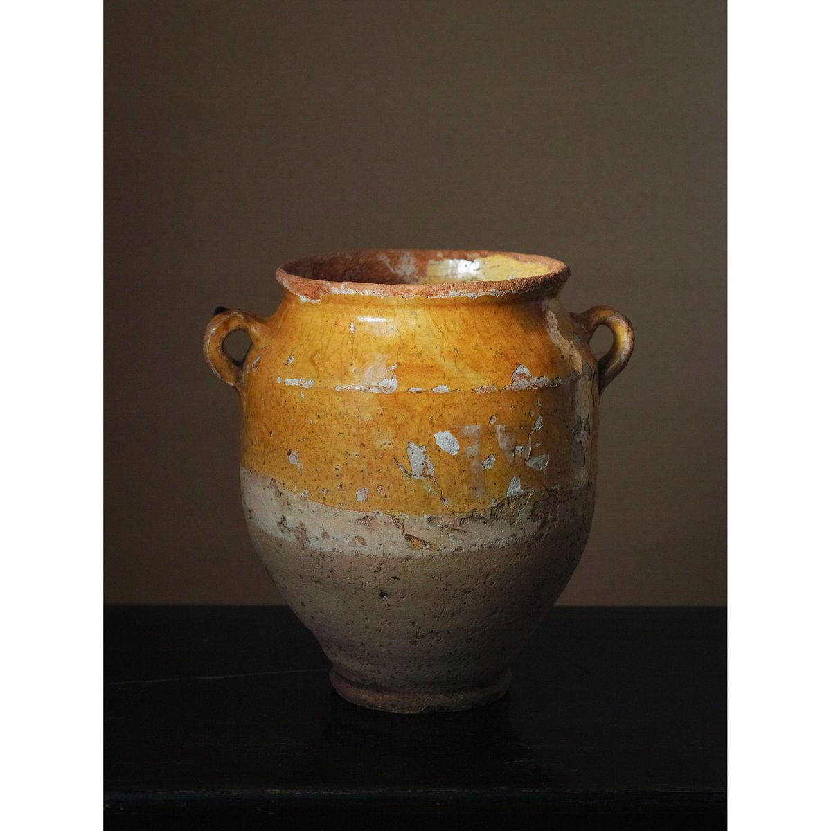 黄釉保存壺 / 南フランス19c | tsuchika