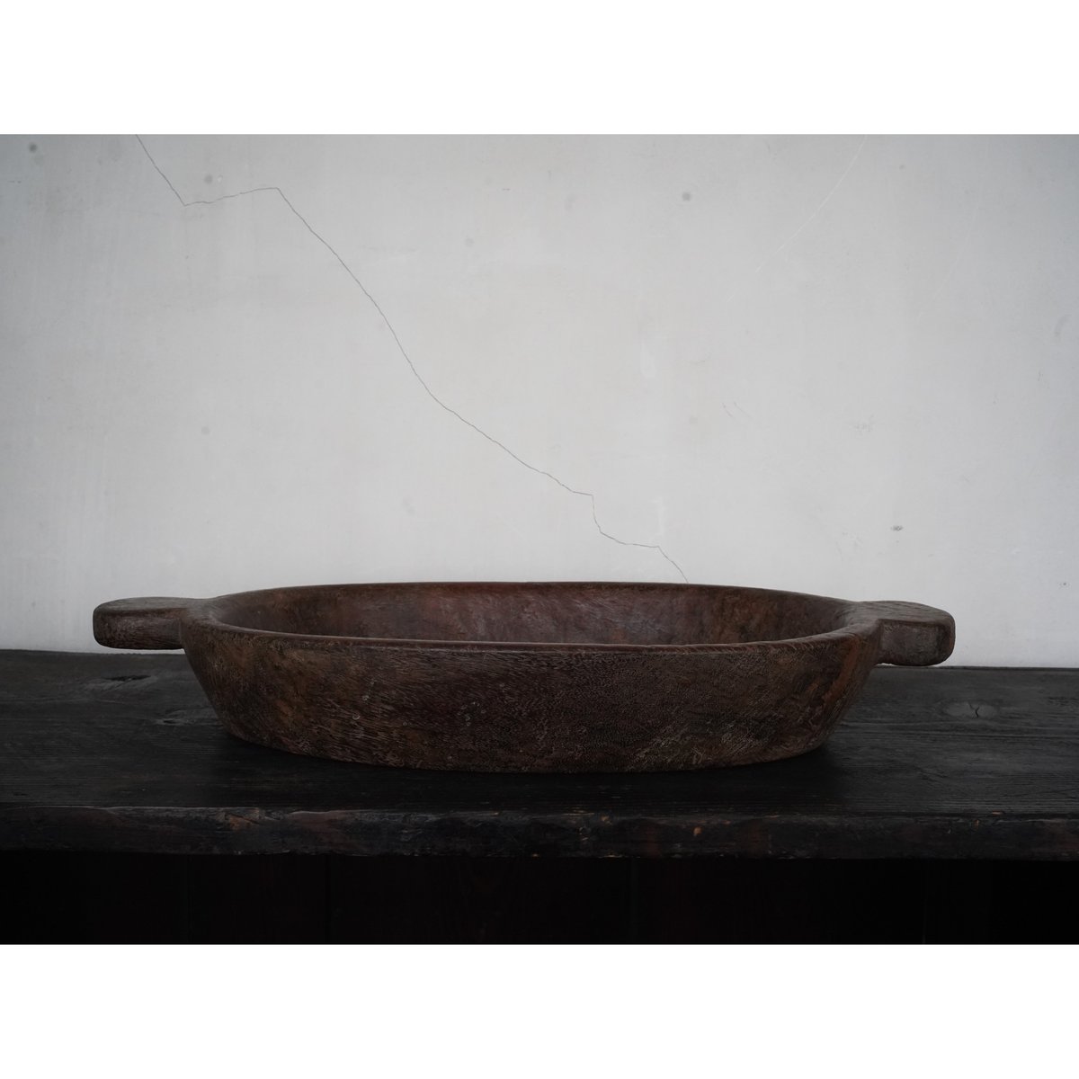 くり抜き鉢 北タイ19-20世紀 / アンティーク 木鉢 木彫り 古民芸 民藝 くり抜き鉢 / 北タイ(旧ラーンナー文化圏)19-20世紀 | tsuchika