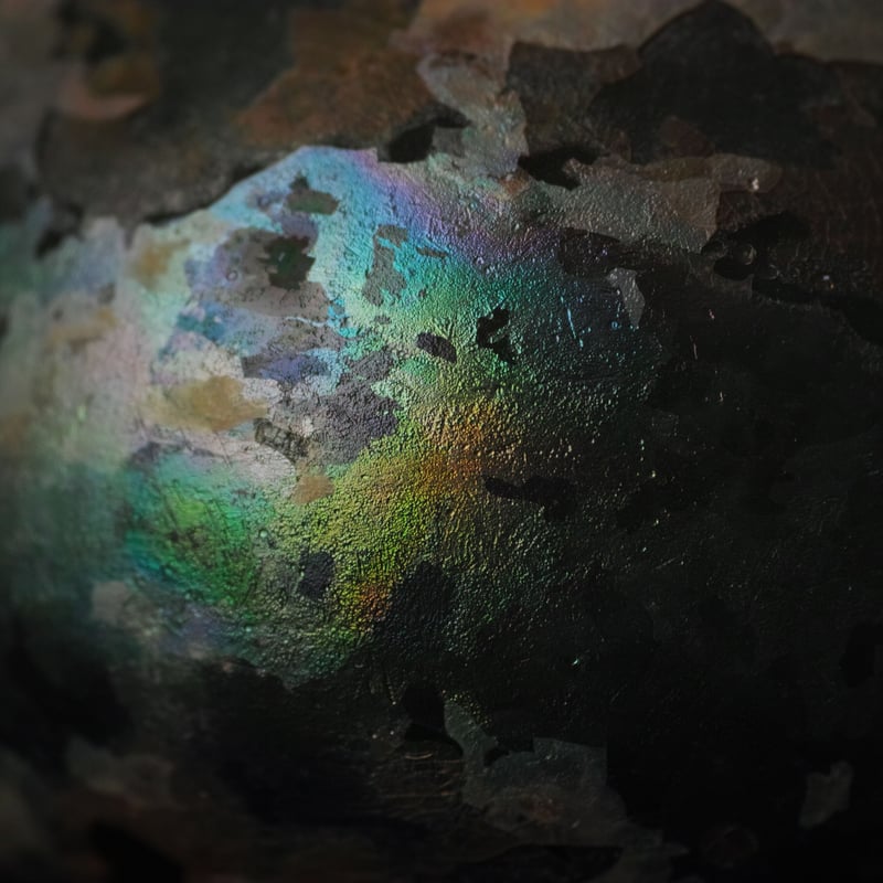 17-18世紀 金化したオニオンボトル オランダ発掘 / the Netherlands 17