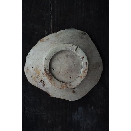 17世紀オランダ ダッチマジョリカ藍絵石榴文皿陶片 / the Netherlands 17th C.
