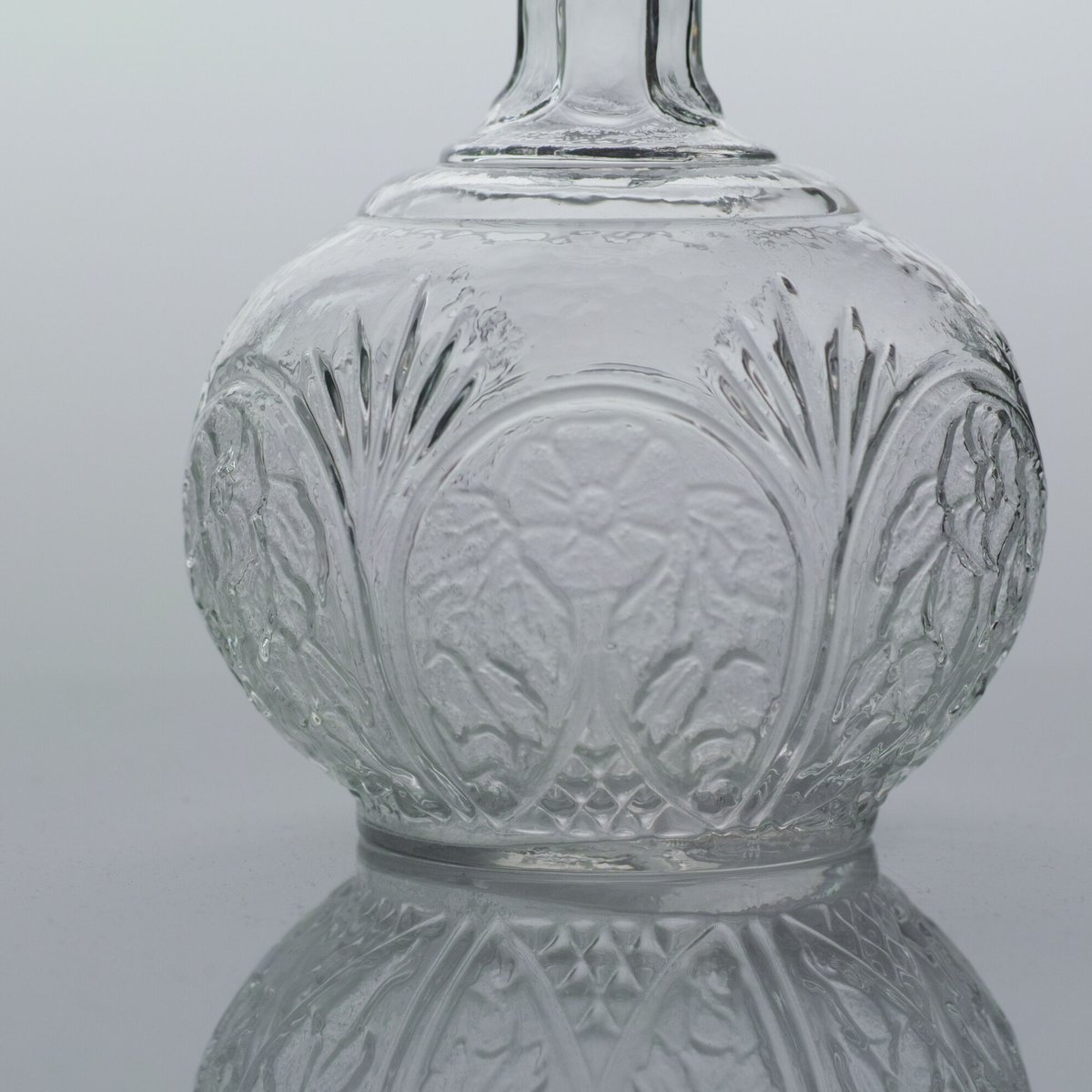 19世紀 スウェーデン 古い型吹きガラスのカラフェ / Sweden 19th C