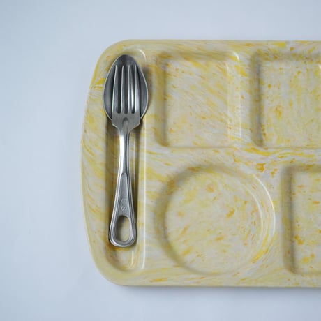 アメリカの学校で使用されていたランチプレート / Prolon Ware / Melamin Plate / United States 1970s  / D