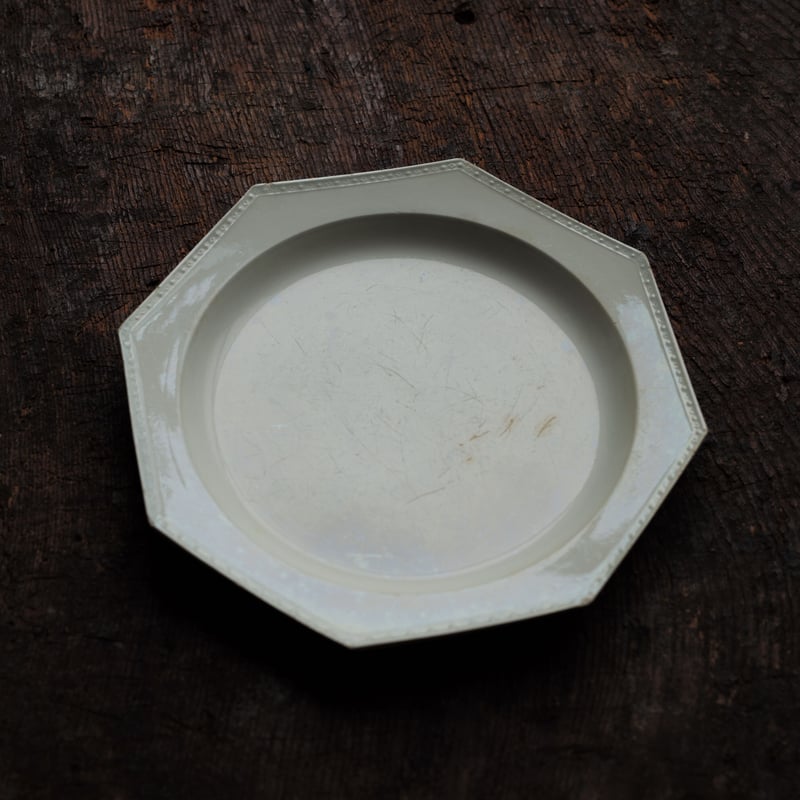 19世紀フランス クレイユ ファイアンスフィーヌ オクトゴナルプレート