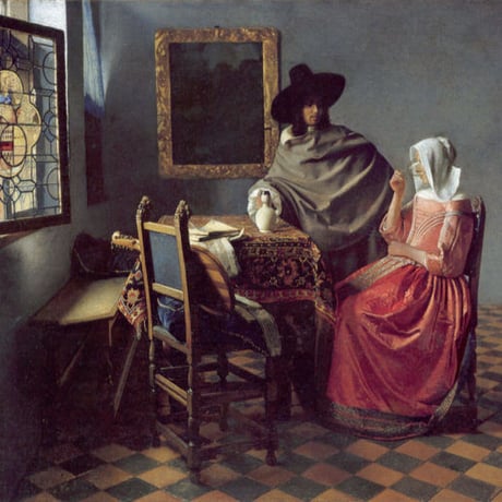 17世紀 古手のデルフトタイル 幾何学文 / the Netherlands 17th C. / c